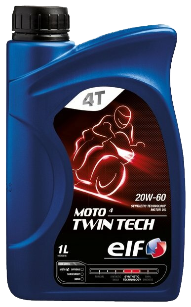Моторное масло ELF Moto 4 Twin Tech 20W60, 1л